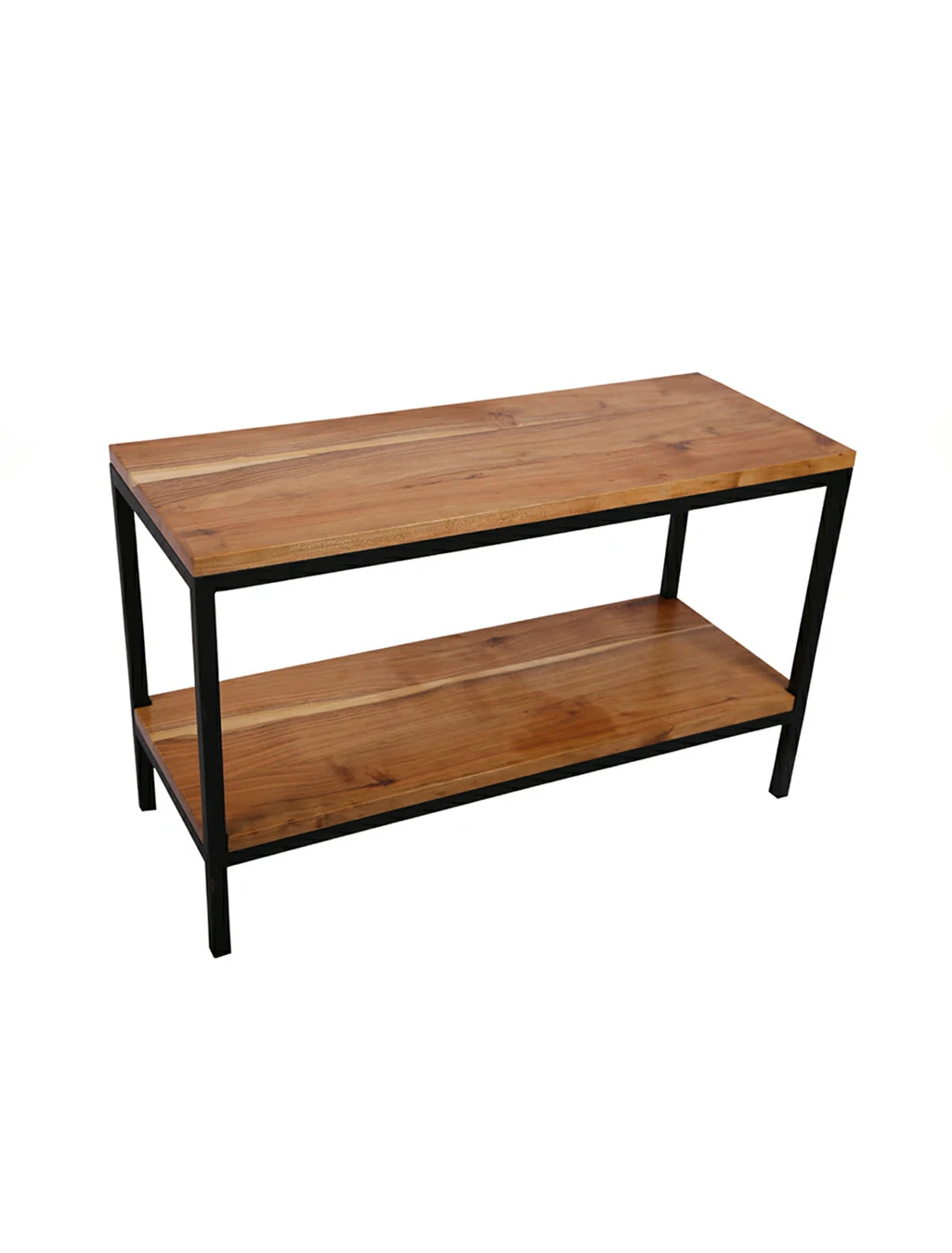Premium Console Table 2 Tier | Solid Acacia Wood 2 Step Console Table - Image 2