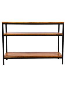 3 tier wooden console table