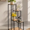 Garden-Shelf-5-step-Corner-Plant-Stand-With-Metal-Pipe-500x659
