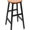 Solid-Acacia-Wood-Round-Stool-with-Metal-Pipe-Leg