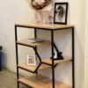 Solid-wood-console-table-bookshelf-design