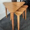 2pcs Triangle Shape Nesting Table