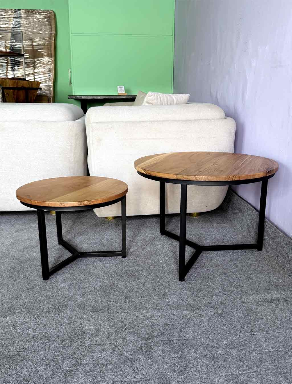 Artisanal-Modern-Round-Nesting-Tables-Set-of-2
