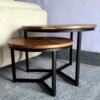 Contemporary-artisanal-round-nesting-tables-set-of-2