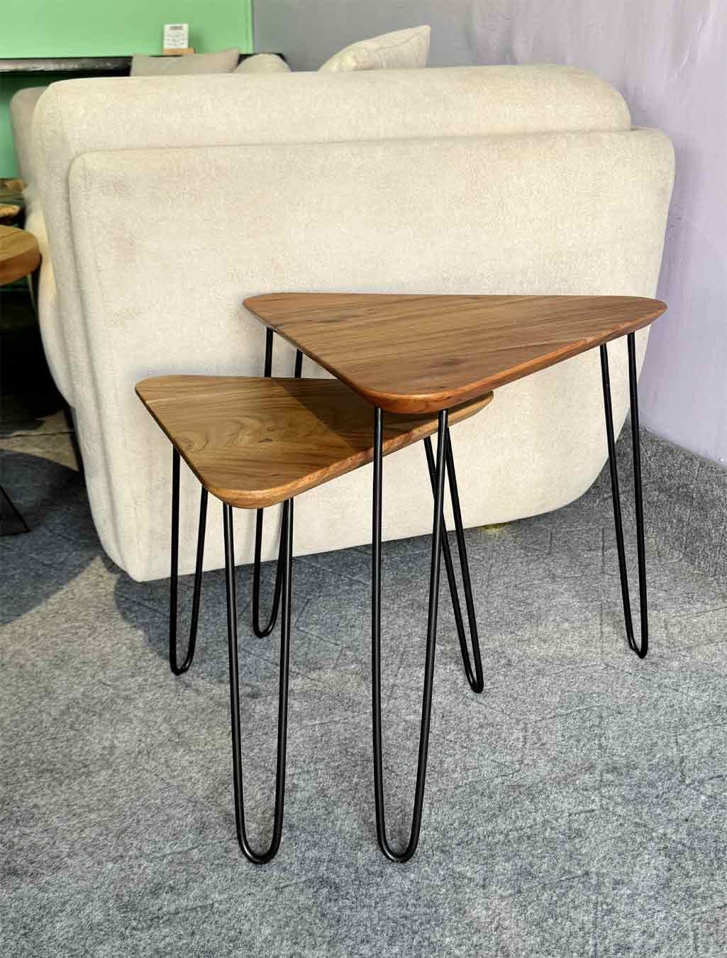 Sculptural-Triangle-shape-Side-Tables