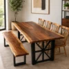 6 Seater Dining Set with Bench