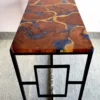 Blue Epoxy Dining Table