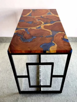Blue Epoxy Dining Table