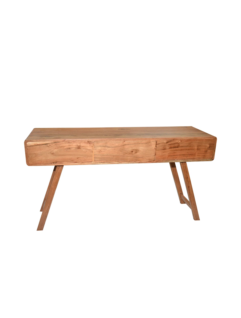 3-Drawer Solid Wood Acacia Console Table | Handcrafted (58.5") - Image 6
