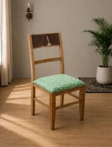 Live Edge Dining Chair Solid Acacia Wood - Natural Finish