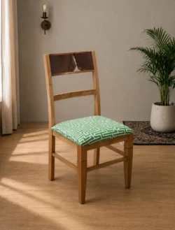 Live Edge Dining Chair Solid Acacia Wood - Natural Finish