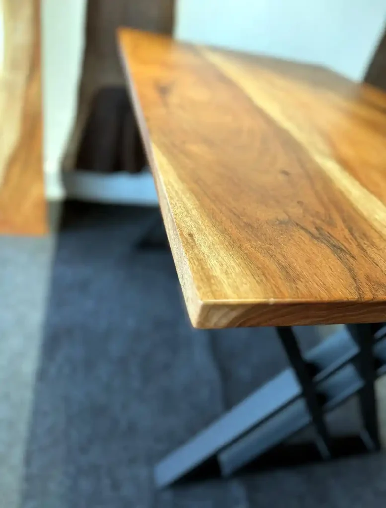 solid wood dining table