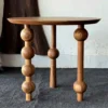 wooden centre table round shape