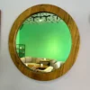 Zen Round Acacia Wood Mirror