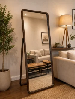 Solid Wood Full Length Standing Mirror Wooden Floor Mirror Pakistan