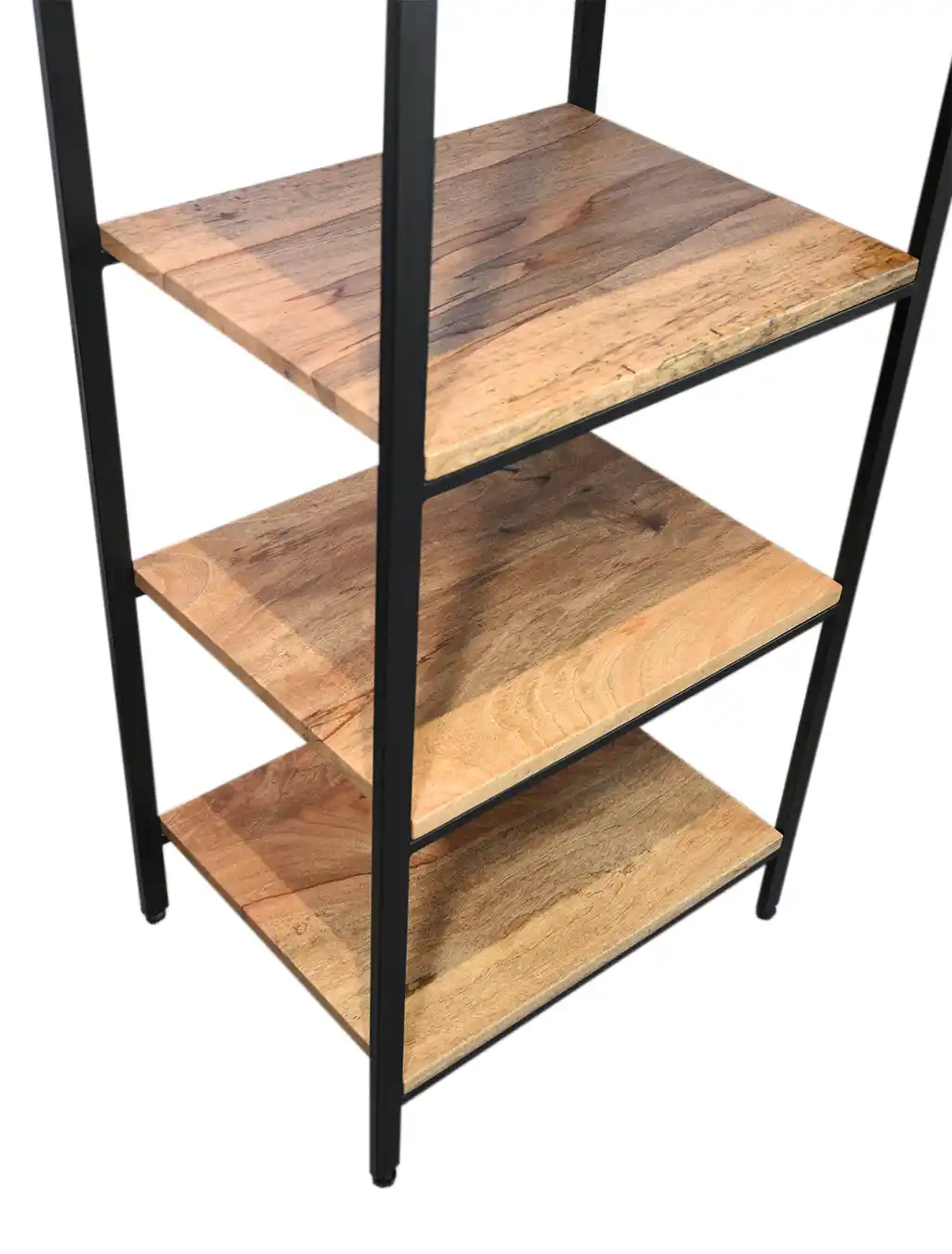 Natural wood kitchen storage rack
