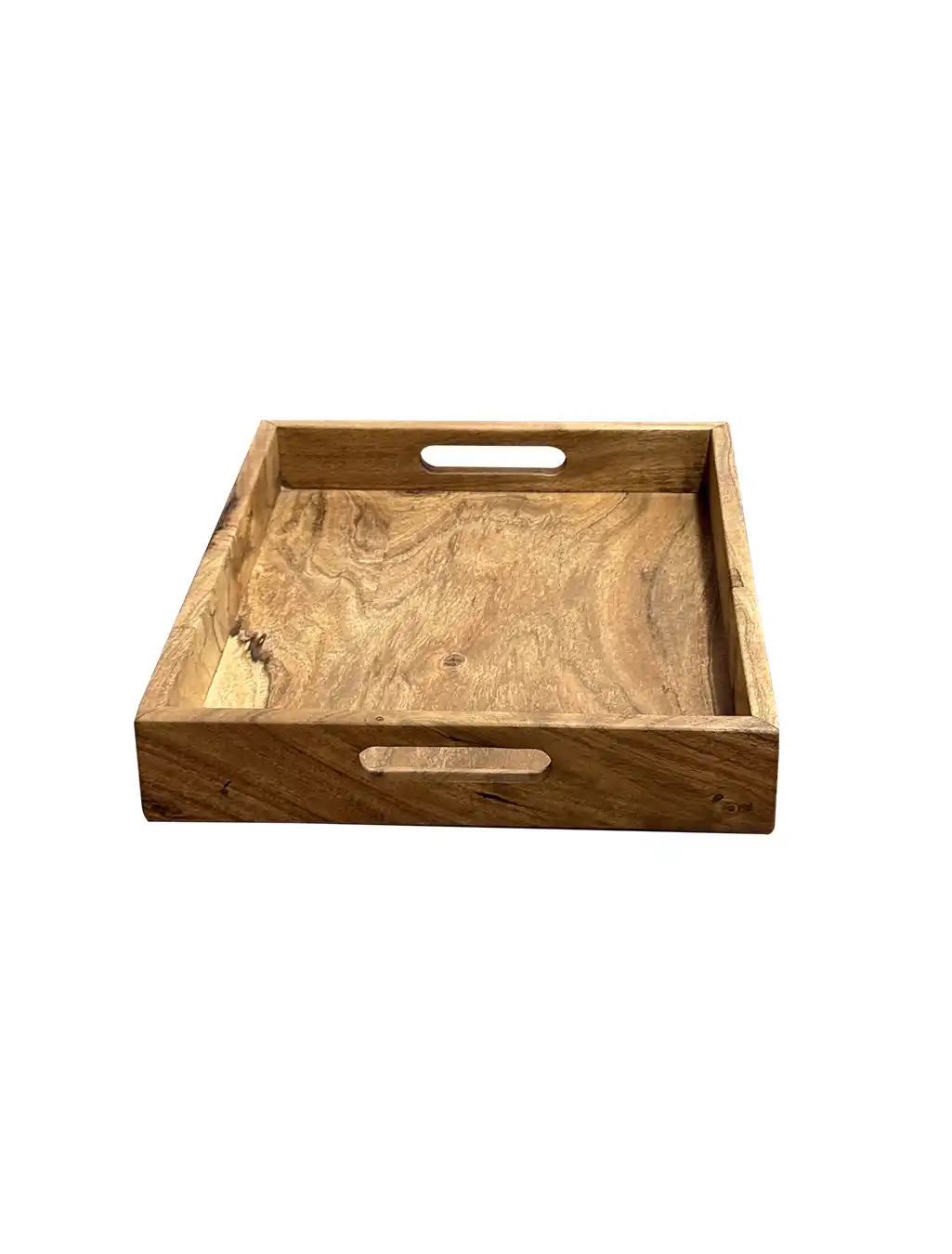 Solid Acacia wooden serving tray for home