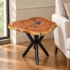 live edge epoxy coffee table