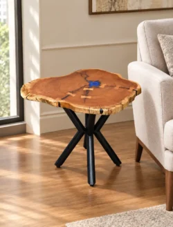 live edge epoxy coffee table