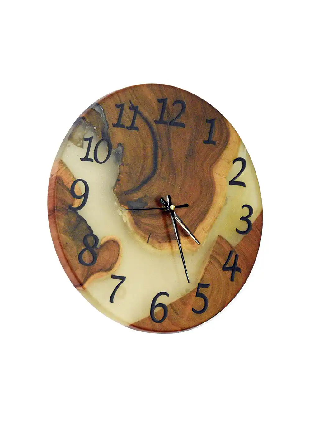 natural wood wall clock