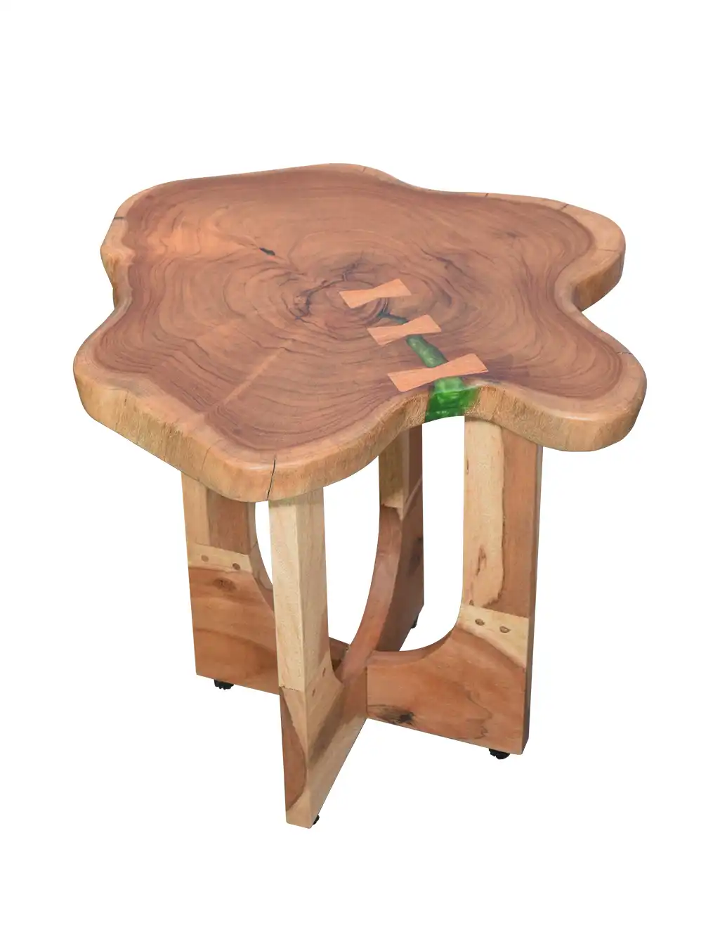 round live edge coffee table