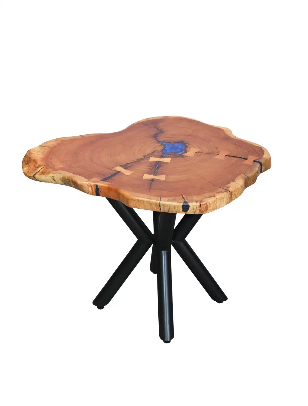 solid wood epoxy coffee table