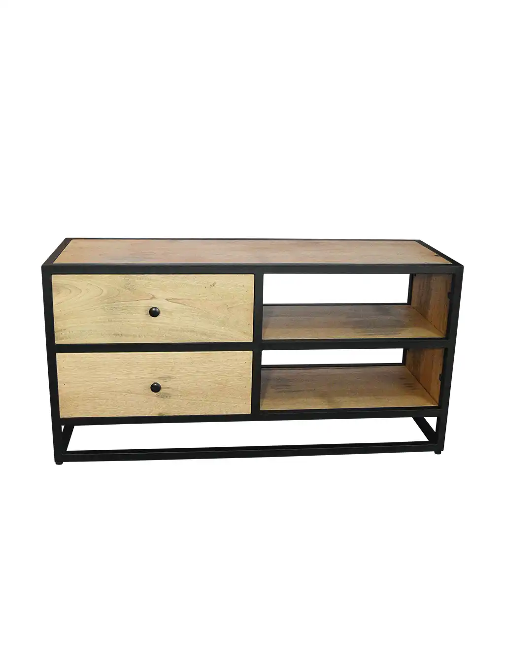 wooden TV console
